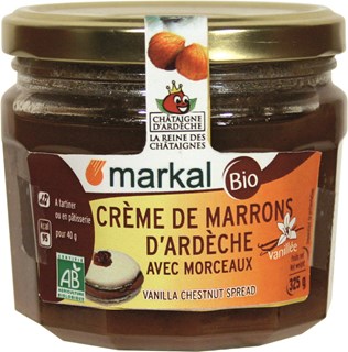 Markal Creme de marrons vanillée avec morceaux bio 325g - 1494